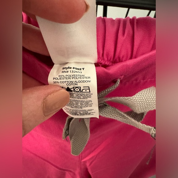 New Wonderwink Wonderwork Fuchsia pink Women Scrub Pants 2XL Tall 2XT Wink Work - Picture 8 of 13